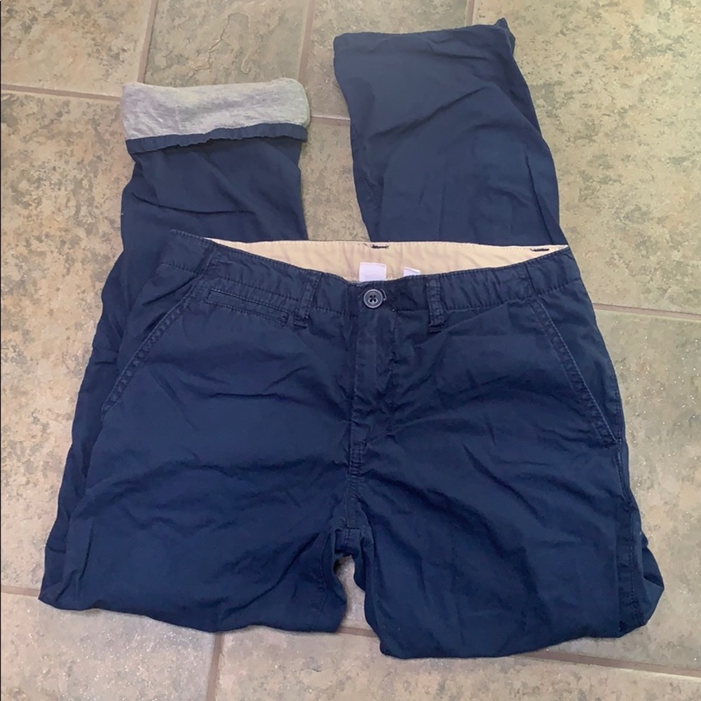 Gap boys husky size 14H blue lined pants